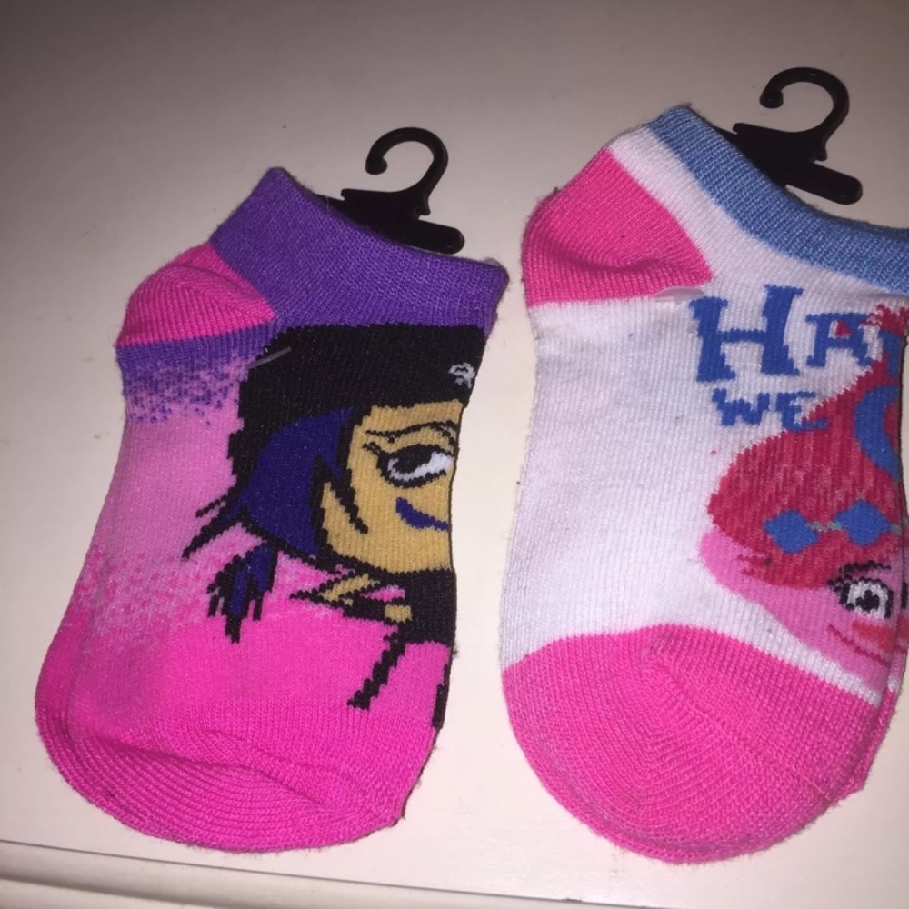 Troll and emoji movie socks